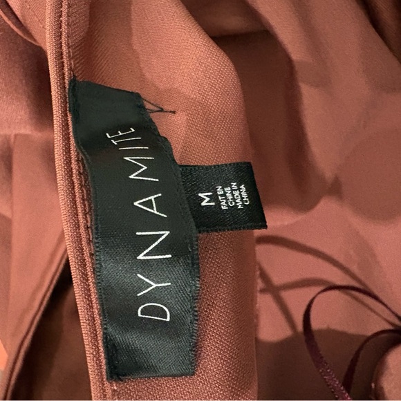 Dynamite Terracotta Backless Dress - Picture 4 of 5